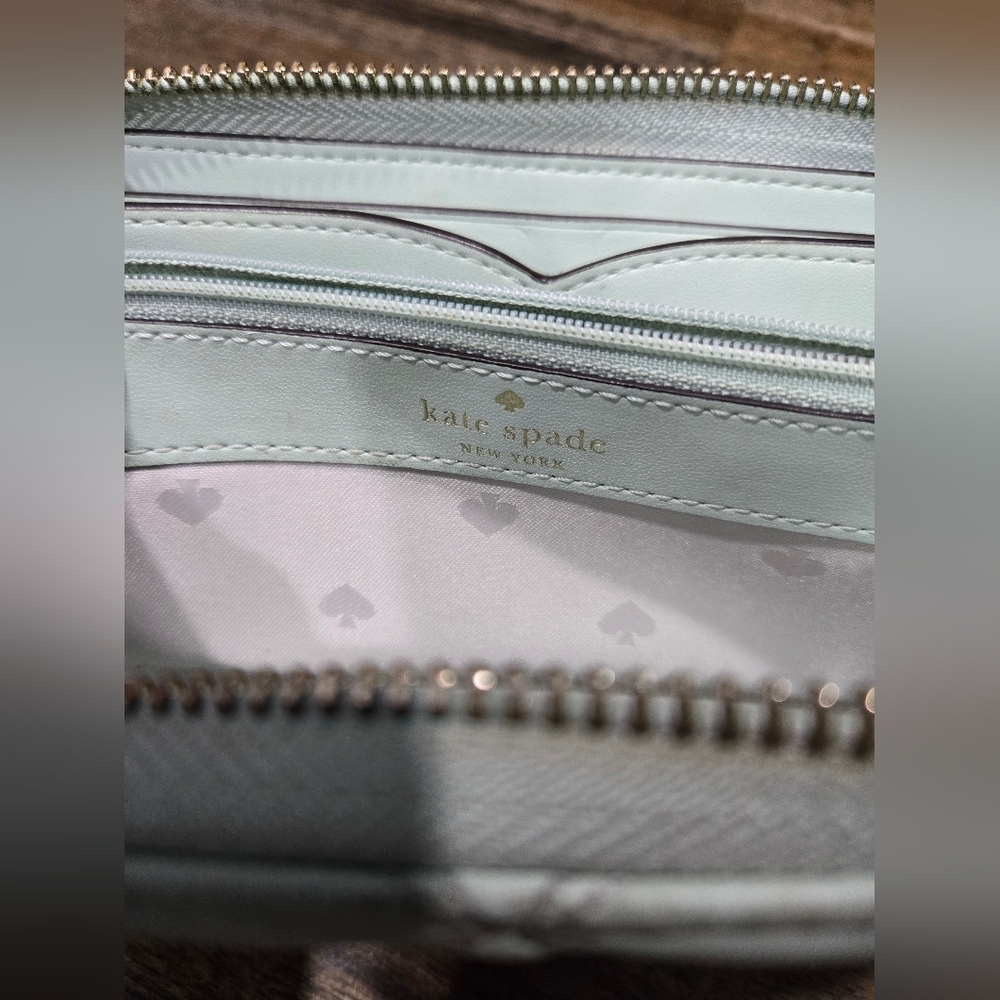 Kate Spade Natalia Crystal Blue Quilted Wallet MSRP - Picture 16 of 16